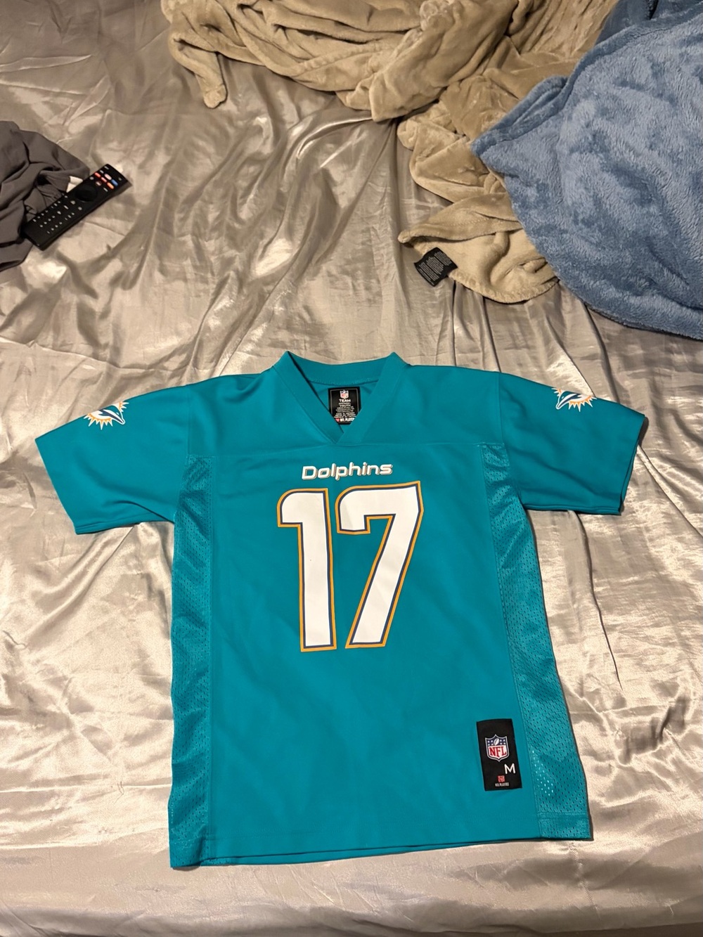 NFL Miami Dolphins Tannehill Teal #17 Football Jersey